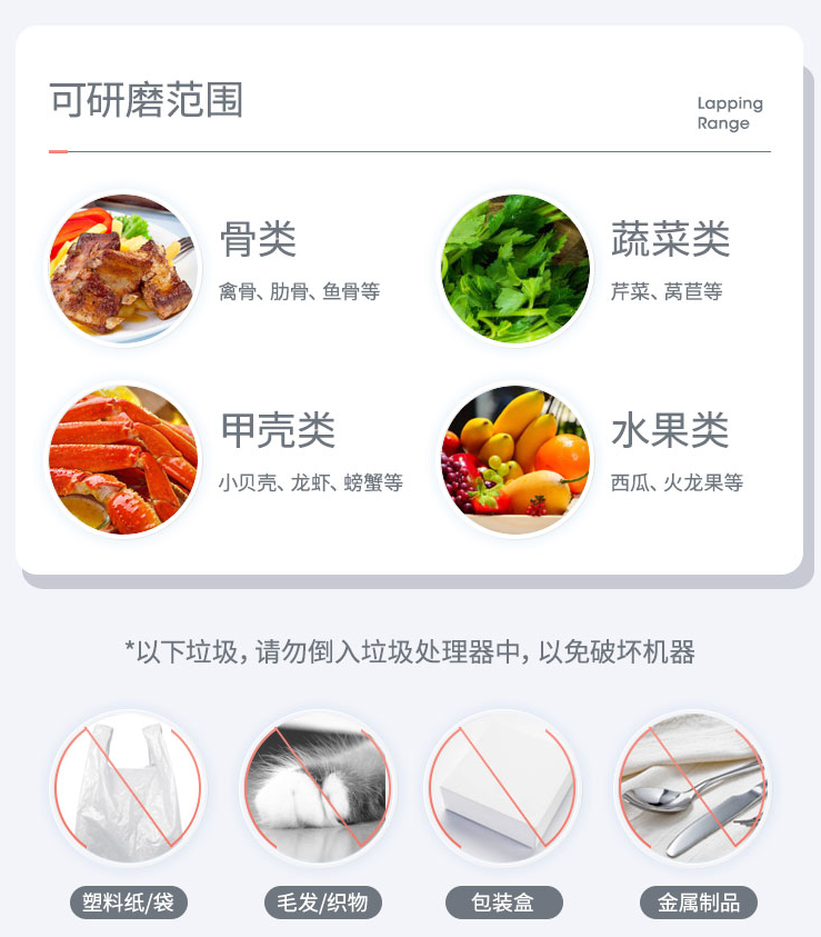 英利浦垃圾处理器帮你轻松解决湿垃圾，解放你的双手，减少你生活的烦恼
